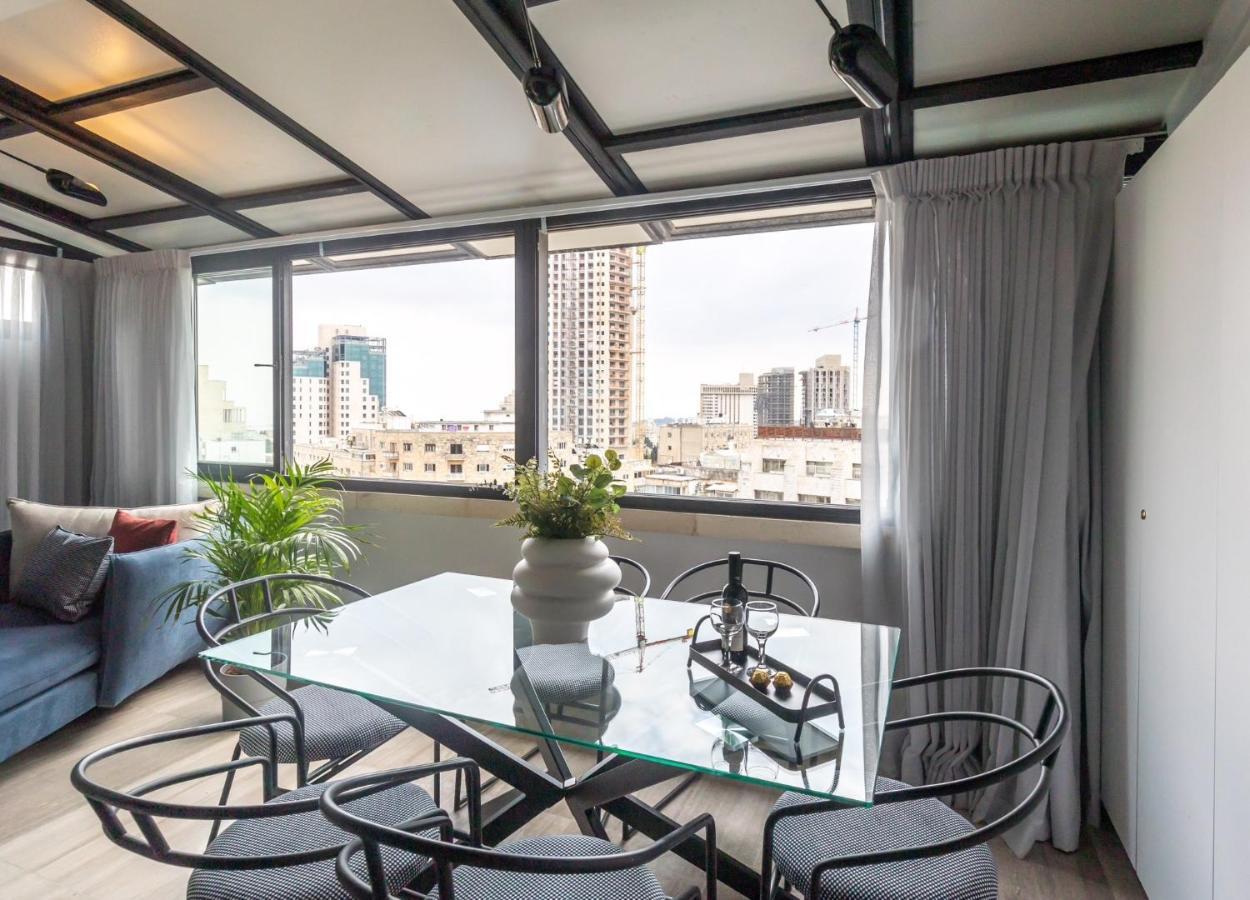 Ferienwohnung Deluxe Penthouse Ben&Mahne-Yehuda Jerusalem Exterior foto